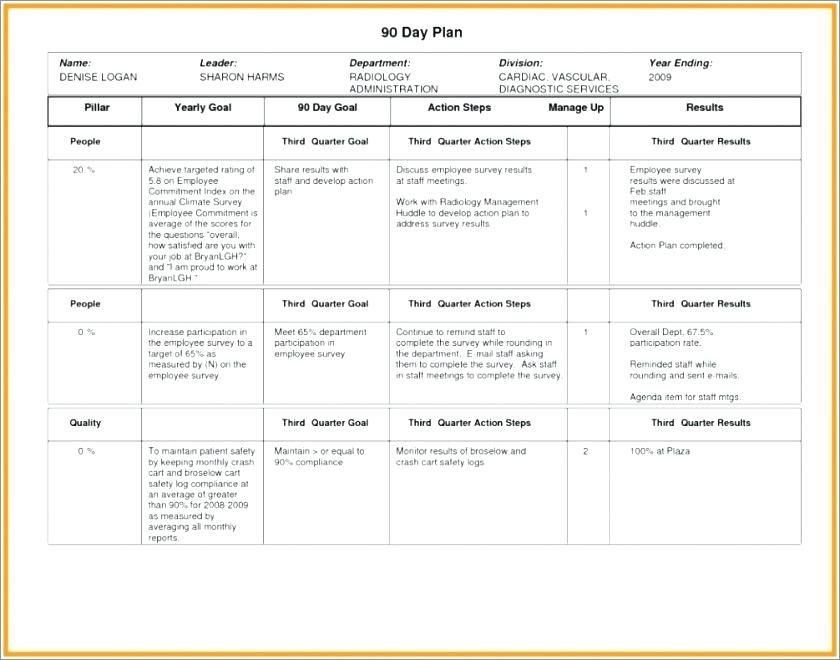 100 Day Plan Template 100 Day Business Plan Template with Day Business Plan
