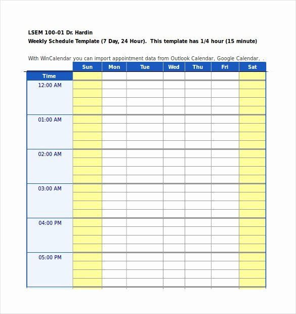 2016 Daily Planner Template Daily Schedule Planner Template Fresh Printable Daily