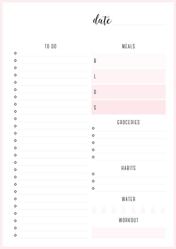2016 Daily Planner Template Free Printable Irma Daily Planners Eliza Ellis