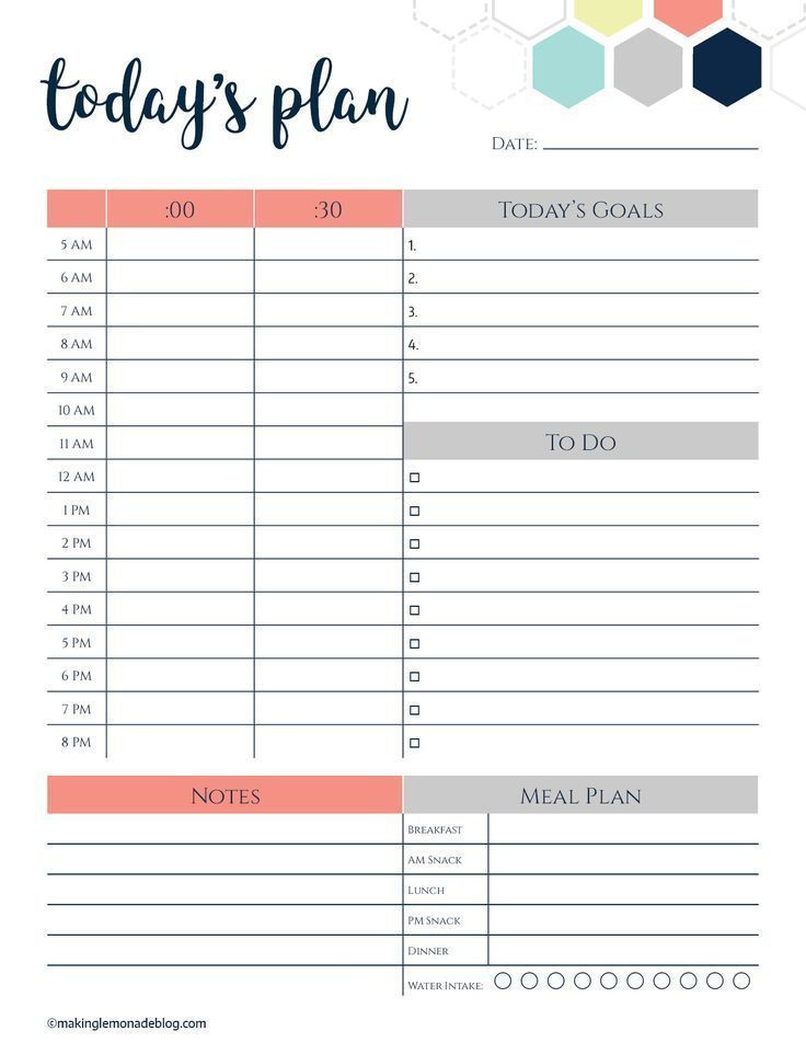 2016 Daily Planner Template This Free Printable Daily Planner Changes Everything