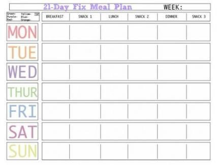 30 Day Meal Plan Template 60 Super Ideas Fitness Planner Diy 30 Day