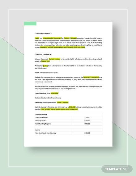 Apple Pages Business Plan Template Dispensary Business Plan Template Word Doc