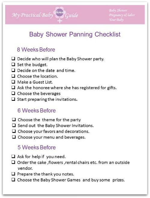 Baby Shower Planning Checklist Template How to Plan A Baby Shower My Practical Baby Shower Guide