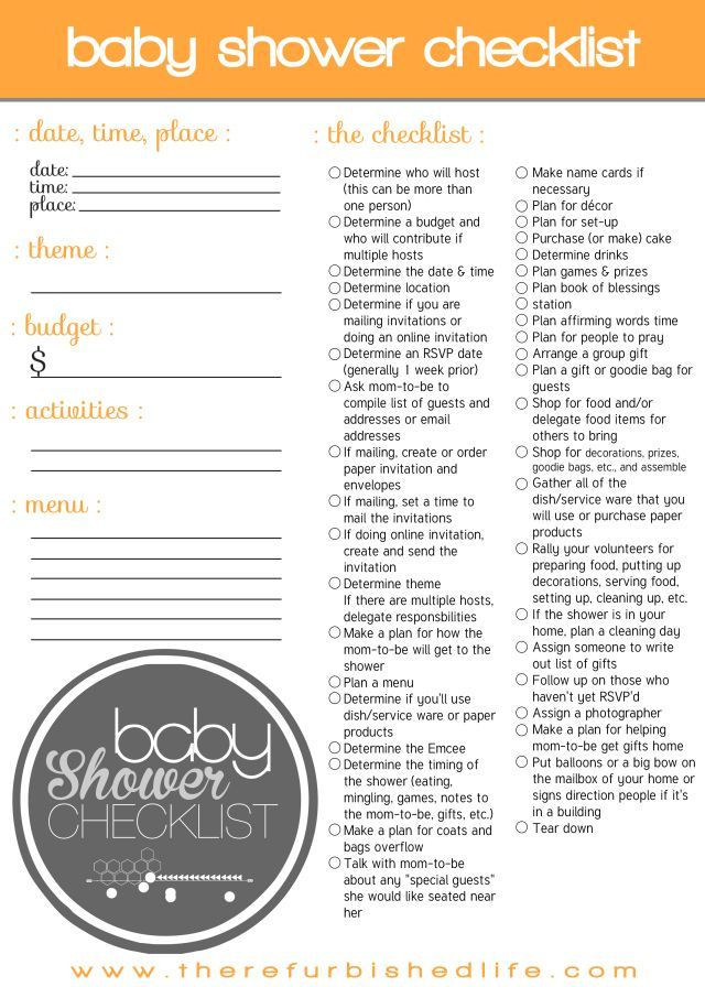 Baby Shower Planning Checklist Template Wunderbar Fotos Babyshower Checklist Vorschläge Babyshower