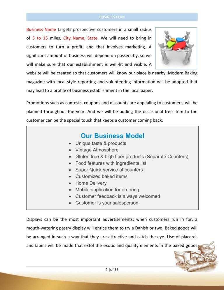 Bakery Business Plan Template Bakery Business Plan Template Sample Pages