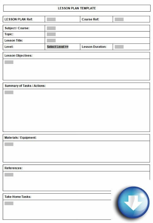 Basic Lesson Plan Template Word Pin On Lesson Plan Templates
