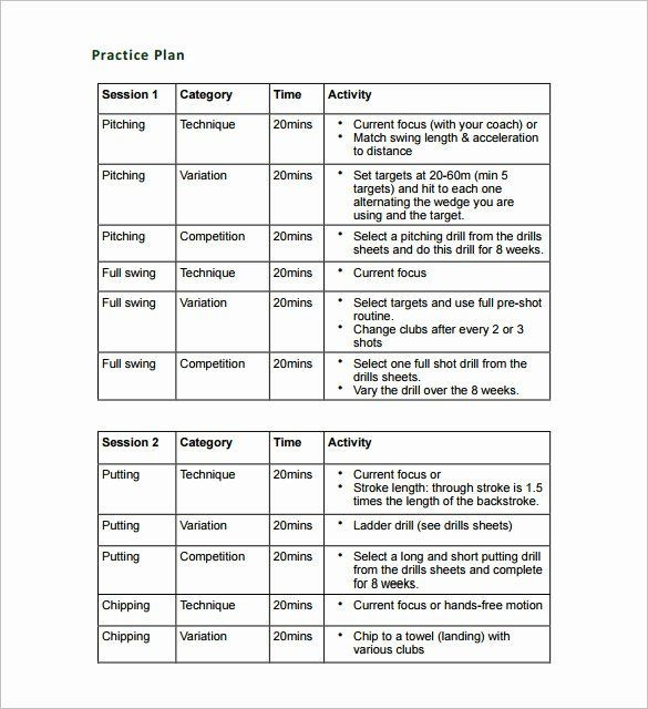 Basketball Practice Plan Template Excel Blank Basketball Practice Plan Template Lovely 13 Practice