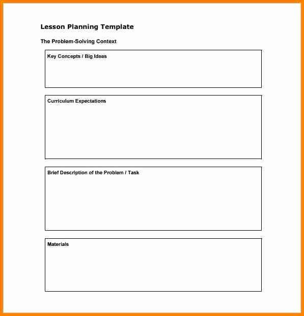 Blank Lesson Plan Template Word Free Lesson Plan Template Elementary Beautiful 6 Elementary