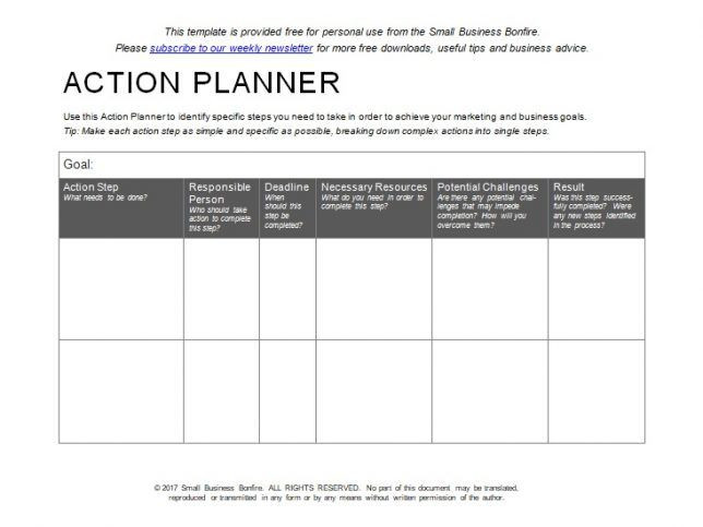 Business Action Plan Template 10 Effective Action Plan Templates You Can Use now