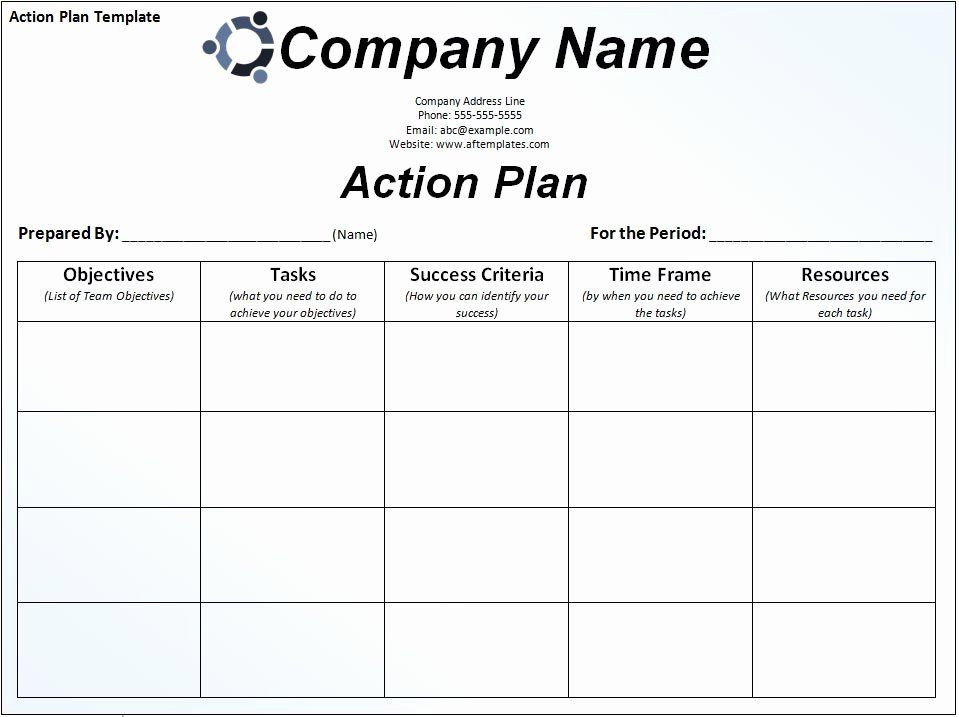 Business Action Plan Template Word Business Action Plan Template Awesome format Business