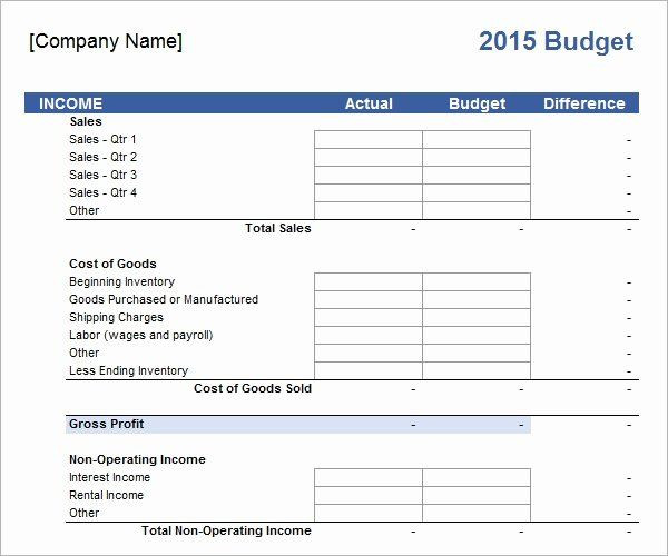 Business Plan Budget Template Small Business Bud Template Elegant Free 16 Sample