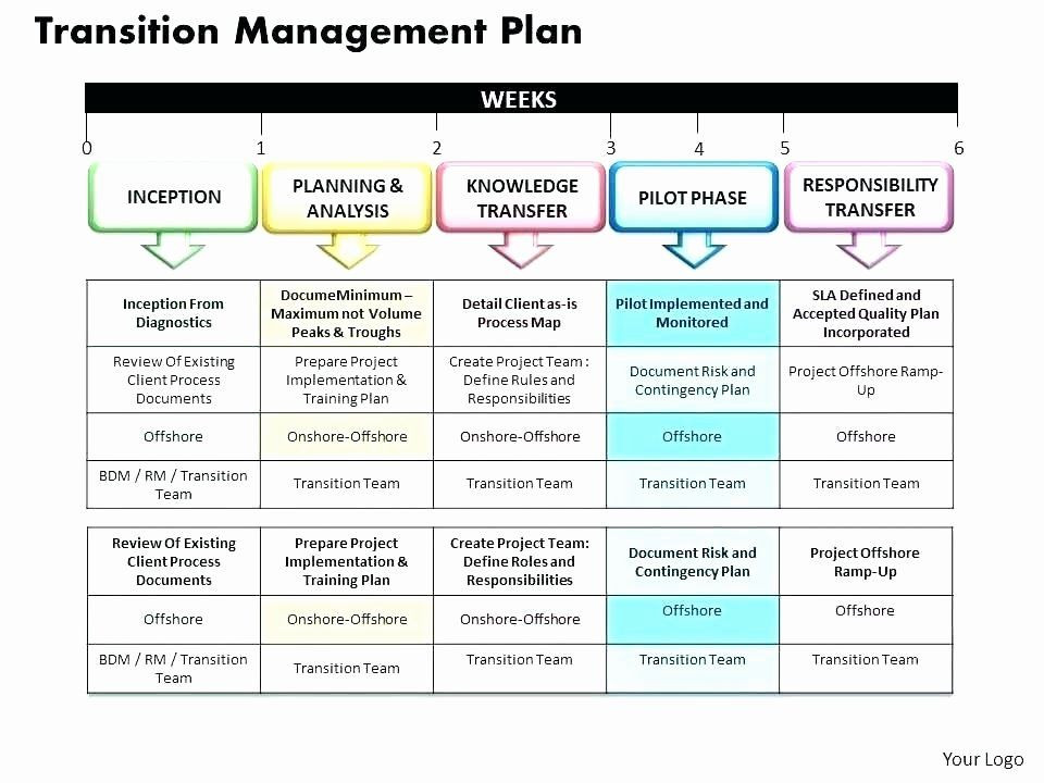 Business Transition Plan Template Knowledge Transition Plan Template Inspirational Project