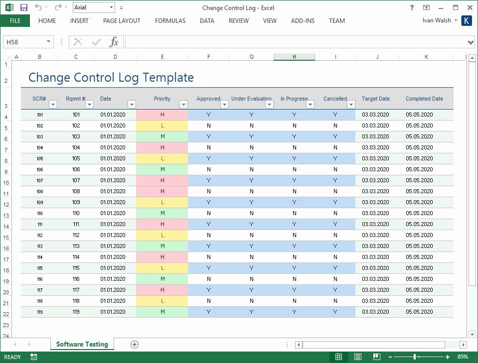 Change Management Plan Template Excel Change Management Plan Template Excel Best Change Control