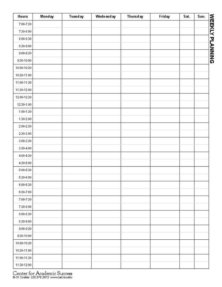 College Semester Course Planner Template College Schedule Template More Printouts Weekly Planner