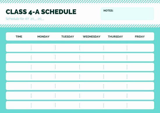 Course Schedule Planner Template Cute Class Schedule Maker Luxury Classroom Schedule Template