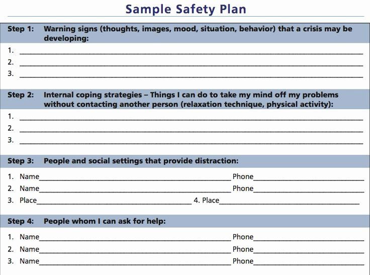 Crisis Plan Template Mental Health Pin On Simple Business Plan Templates