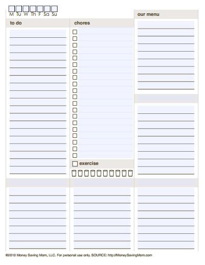Custom Day Planner Template 10 Free Printable Daily Planners