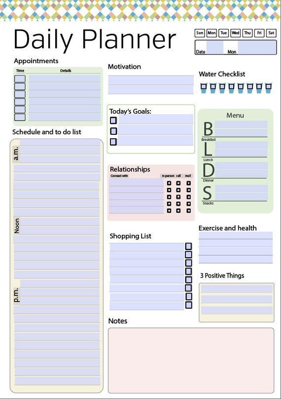 Daily Work Planner Template Template Daily Planner Day Planner Pages Work Daily Planner