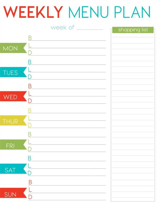Dinner Meal Planner Template Pin On Foo Call