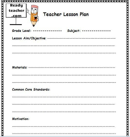 Download Lesson Plan Template 10 Lesson Plan Templates Free Download