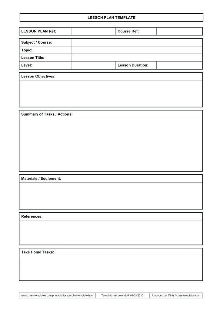 Downloadable Lesson Plan Template Lesson Plan Template College Level Meaning Templates