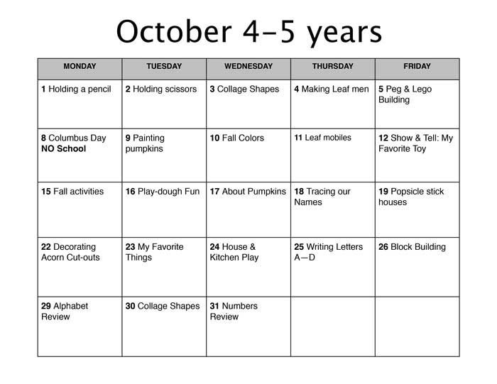 20 Early Childhood Lesson Plan Template