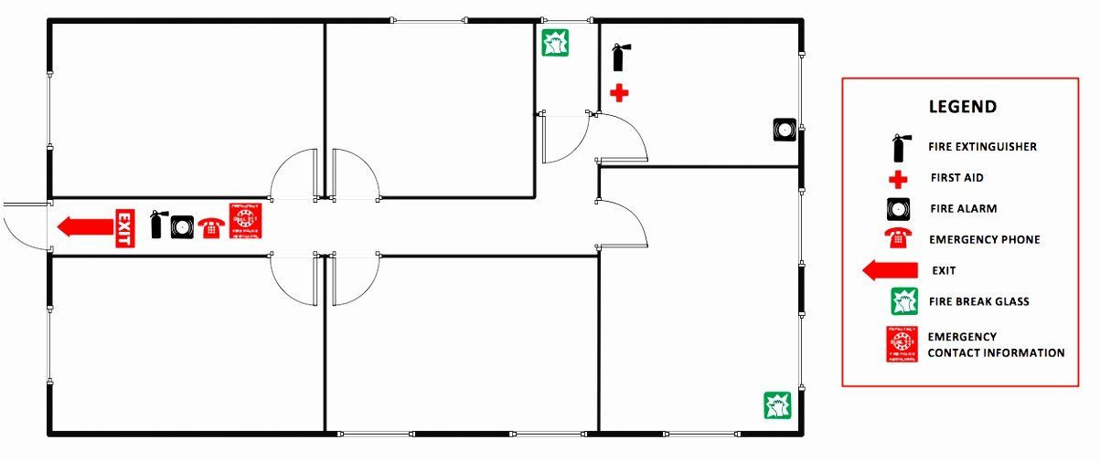 Evacuation Floor Plan Template Printable Fire Escape Plan Template Best 8 Emergency Exit