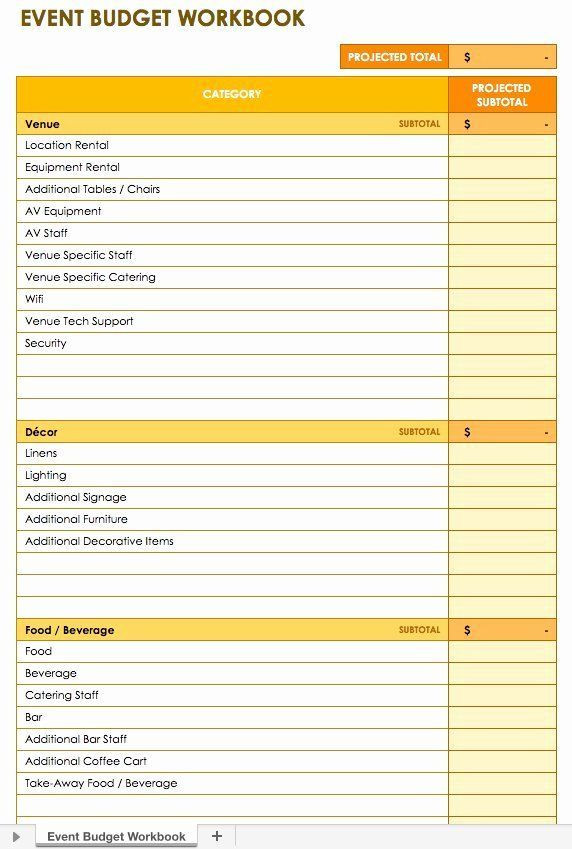 Event Planning Budget Template Party Planning Template Free Elegant Free event Bud