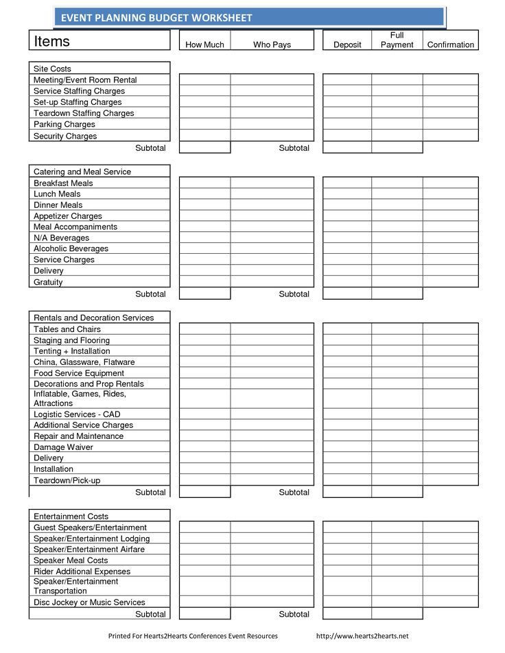 Event Planning Excel Template Pin by Party On event Planning Business