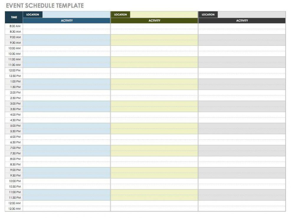 Event Planning Schedule Template Editable 21 Free event Planning Templates Smartsheet