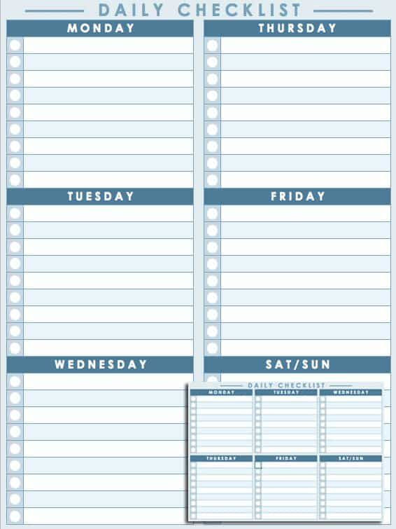Excel Daily Planner Template Free Daily Schedule Templates for Excel Smartsheet
