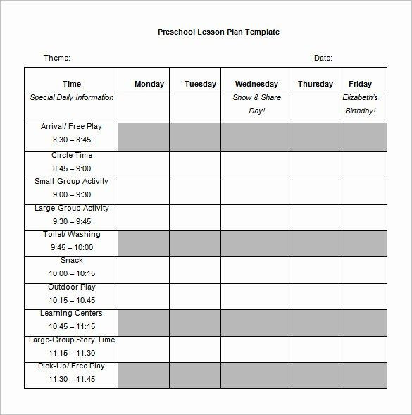 Excel Lesson Plan Template Lesson Plans Blank Template Inspirational Lesson Plan