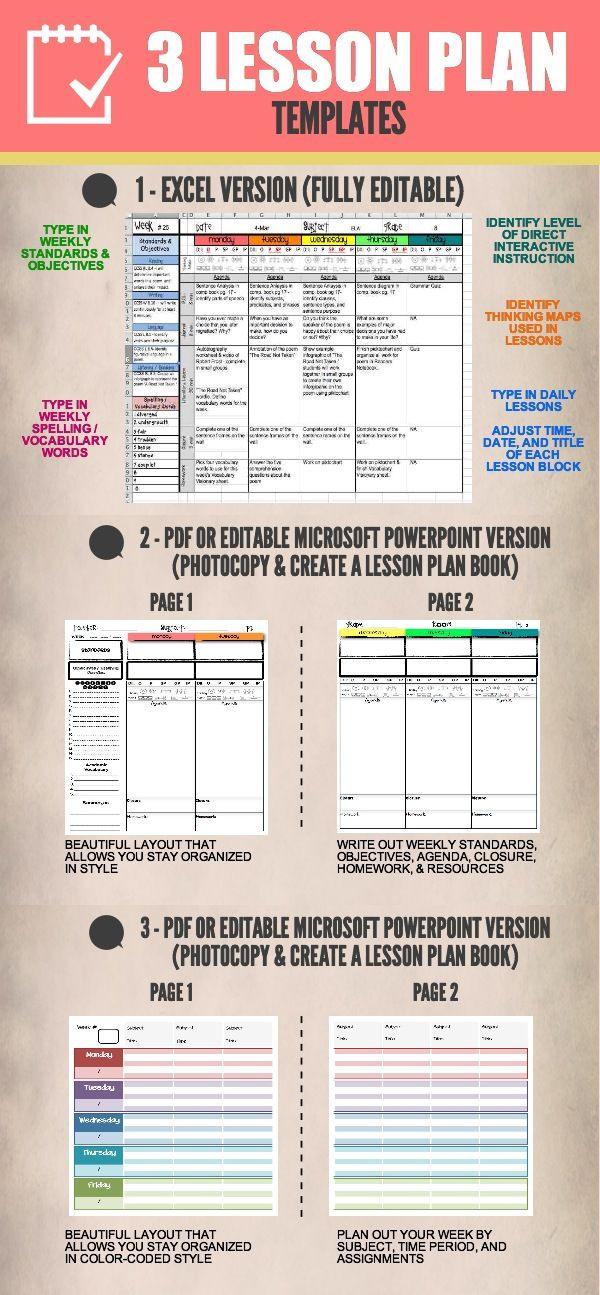 Excel Lesson Plan Template Lesson Plans Templates [distance Learning]