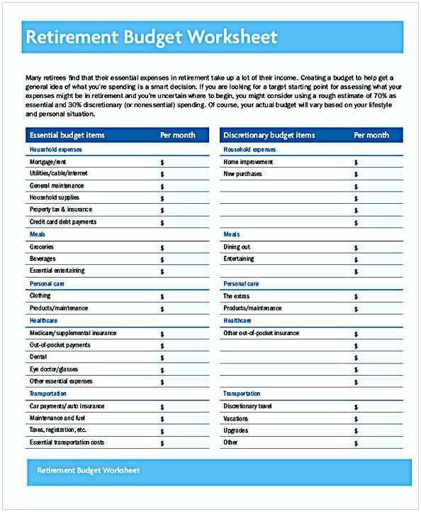 20 Excel Retirement Planning Template