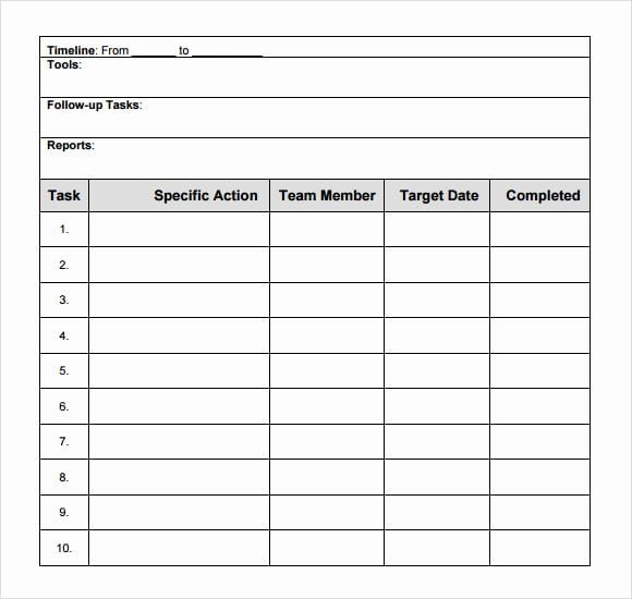 Free Action Plan Template Free Action Plan Template Inspirational top 6 Free Action