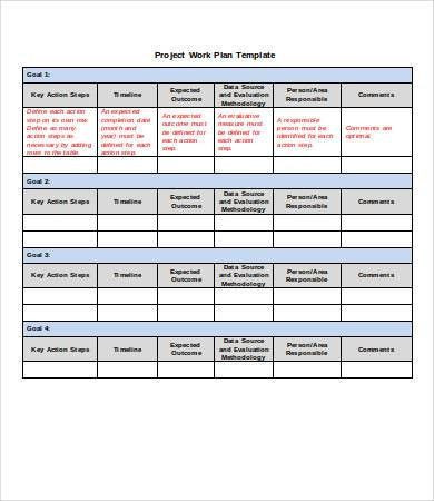 Free Action Plan Template Word Project Plan Template Word 6 Free Word Documents