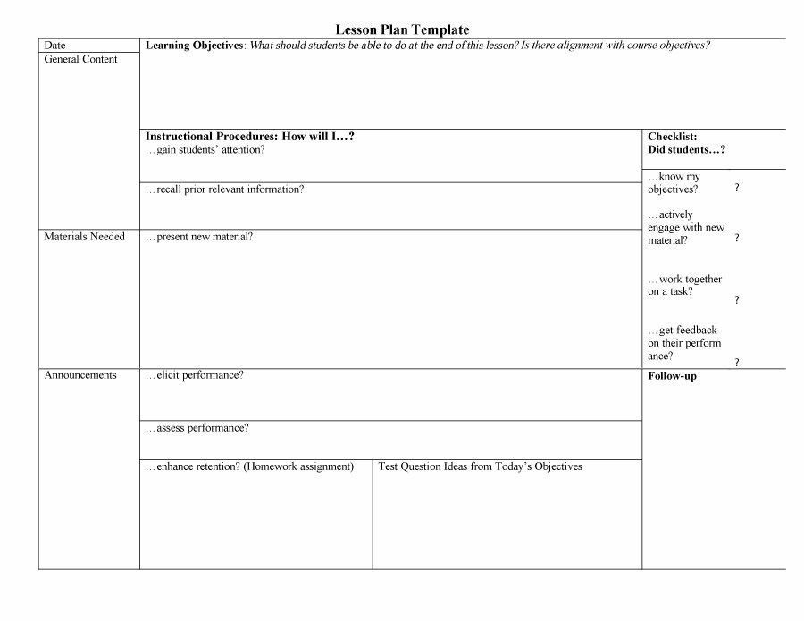 Free Online Lesson Plan Template Pin by Kittenette On Future Home Schooling