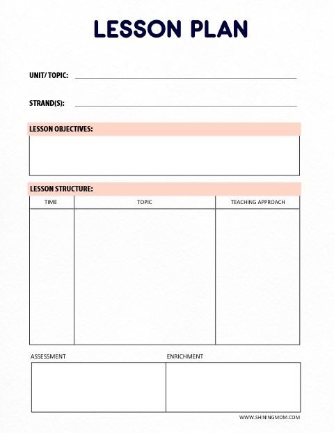 Free Printable Lesson Plans Template Free Printable Teacher Binder 60 Outstanding organizers