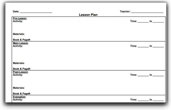 20 Fundations Daily Lesson Plan Template