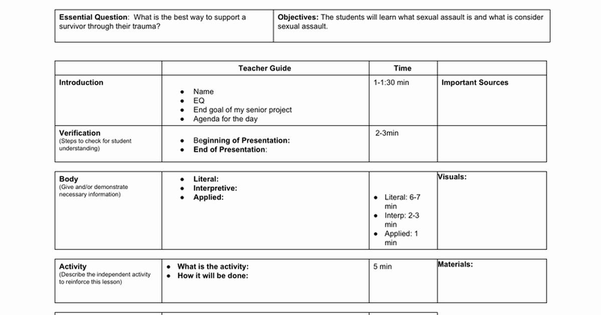 20 Google Docs Lesson Plan Template Simple Template Design 20 Google Docs Lesson Plan Template Simple Template Design
