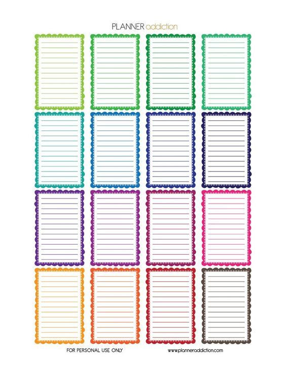 Happy Planner Sticker Template Free Printable Planner Stickers Frames Happy Planner