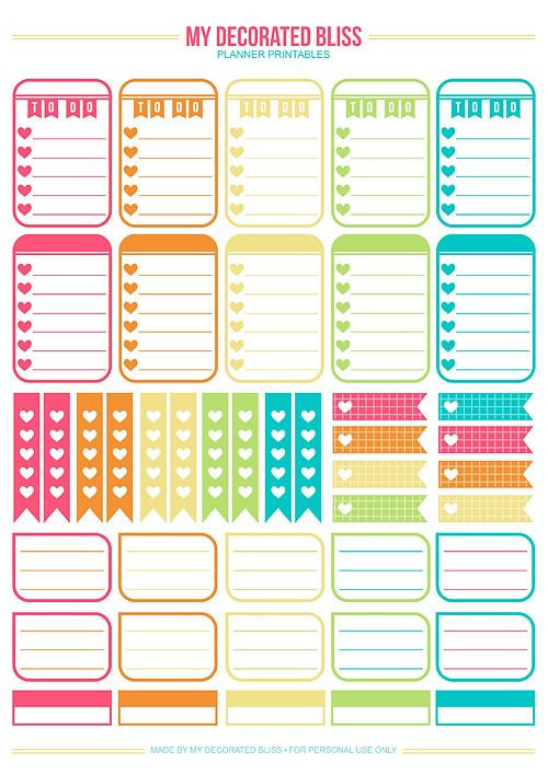Happy Planner Sticker Template Weekly Planner Printables Free for Your Happy Planner