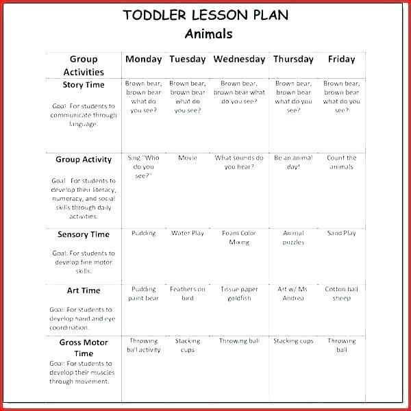 High Scope Lesson Plan Template Pin On Schedule