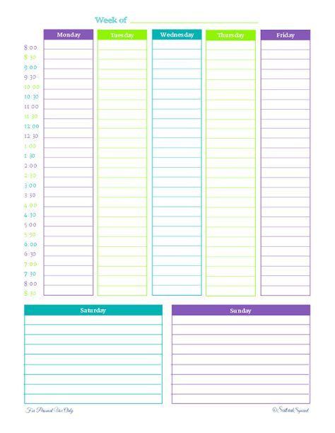 Hourly Planner Template Got A Busy Week there S A Weekly Planner for that