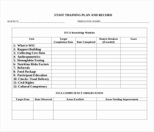 Individual Employee Training Plan Template Training and Development Plan Template Awesome 29 Training