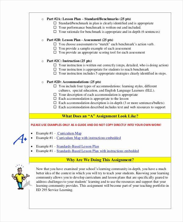 Integrated Lesson Plan Template New Standard Based Lesson Plan Template In 2020