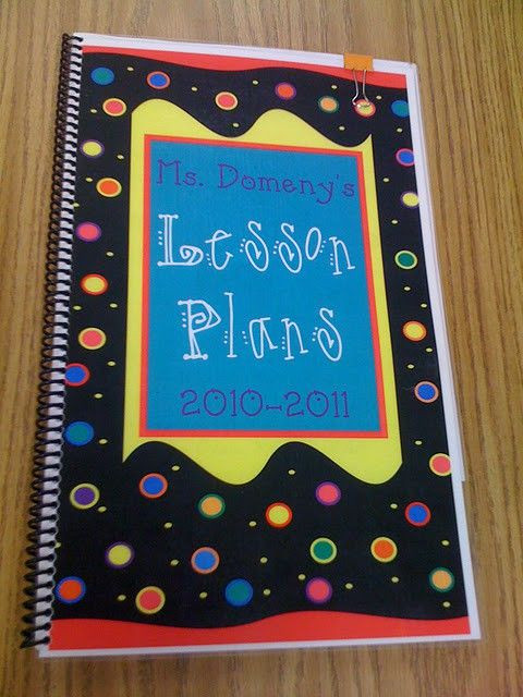 Lesson Plan Book Cover Template Pin On Miss Jenna S Classroom