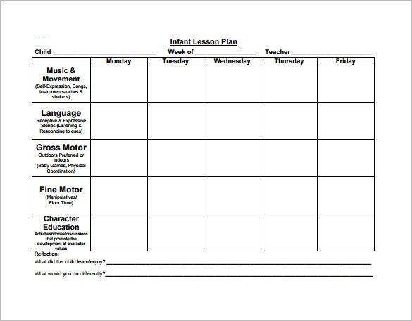 Lesson Plan for toddlers Template 2 Year Old Lesson Plan Template Preschool Lesson Plan