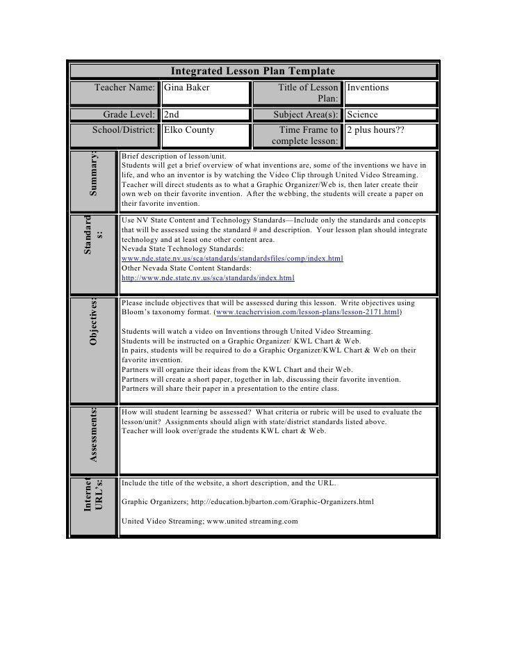 Lesson Plan Template Doc Blended Learning Lesson Plan Template Doc