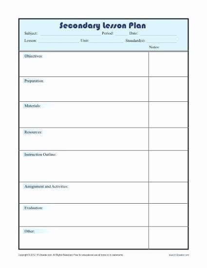Lesson Plan Template Florida Elementary Weekly Lesson Plan Template Lovely Daily Lesson